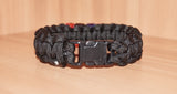 Subtle bi pride bracelet - solomon, black