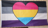 Pan Ace pride flag 3' X 5'