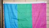 Polysexual pride flag 3' X 5'