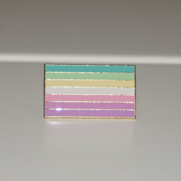 Genderfaer/genderdoer pride small enamel pin