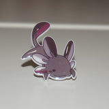 Asexual axolotl pin