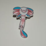 Trans axolotl pin