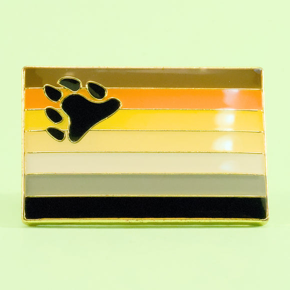 Gay Bear pride small enamel pin