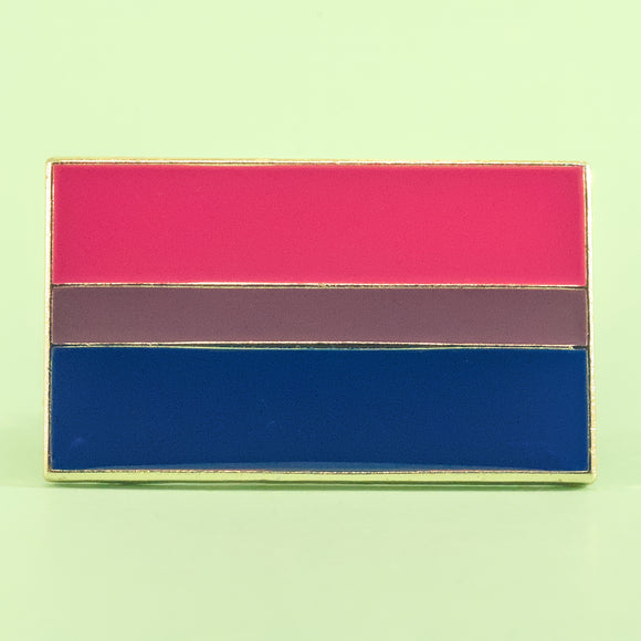 Bi pride small enamel pin