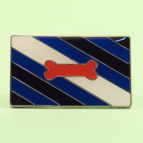 Pup play pride small enamel pin