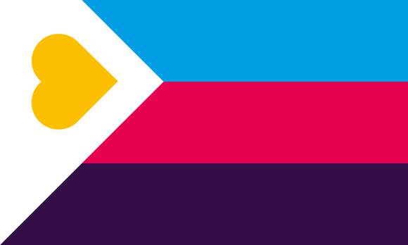 Polyamory 2022 design pride flag 3' X 5'