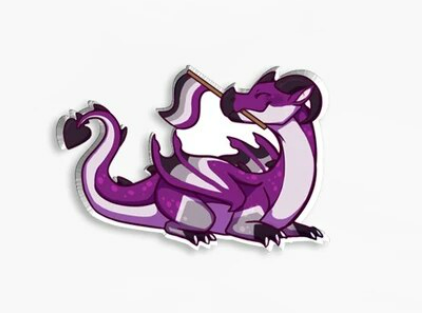 Ace dragon pin