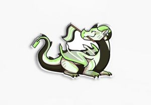Agender dragon pin