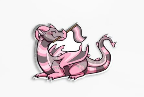 Demiwoman dragon pin
