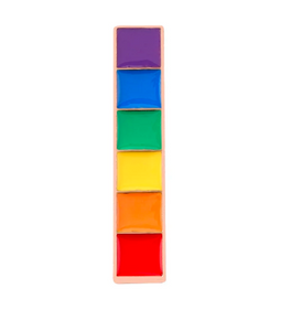 Rainbow bar pride pin