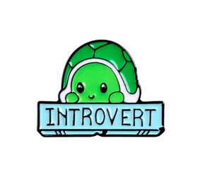 Introvert turtle pin