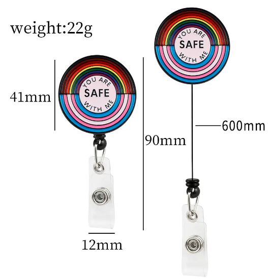 Safe with me badge reel – PridePoint