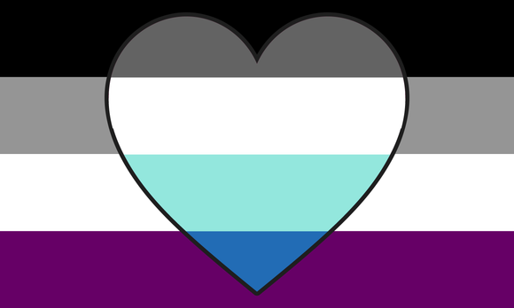 Frayromantic Asexual pride flag 3' X 5'