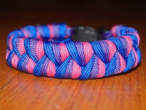 Bi pride bracelet - folded fishtail