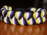 Nonbinary pride bracelet - folded fishtail