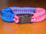 Bisexual pride bracelet - fishtail design