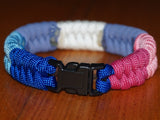 Bigender pride bracelet - fishtail design