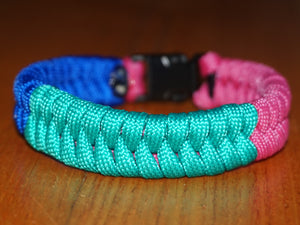 Polysexual pride bracelet - fishtail design