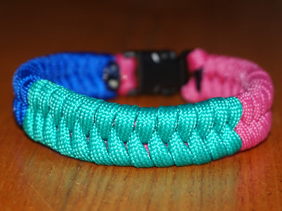 Polysexual pride bracelet - fishtail design