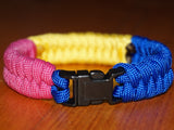 Pansexual pride bracelet - fishtail design