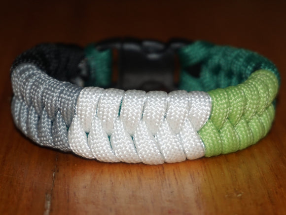 Aromantic pride bracelet - fishtail design