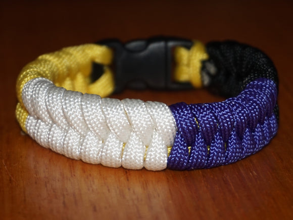 Nonbinary pride bracelet - fishtail design