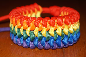 Rainbow pride bracelet - snakeknot