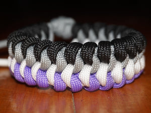 Asexual pride bracelet - snakeknot