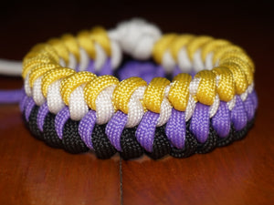 Nonbinary pride bracelet - snakeknot