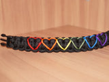 Rainbow pride bracelet - hearts