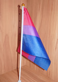 Bi pride handheld flag small