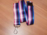 Genderfluid pride lanyard