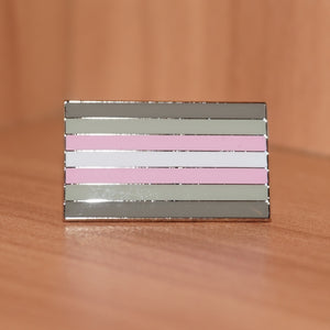Demiwoman pride small enamel pin