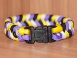 Nonbinary pride bracelet - mixed fishtail