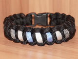 Subtle Demiboy/Demiman pride bracelet - solomon, black