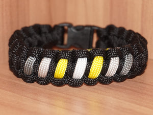 Subtle Demigender pride bracelet - solomon, black