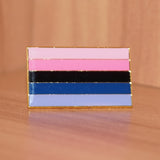 Omnisexual pride small enamel pin