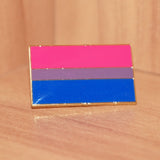 Bi pride small enamel pin
