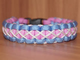 Trans pride bracelet - solomon, stitched