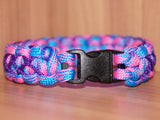 Bisexual pride bracelet - solomon splash, stitched