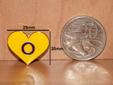 Intersex pride heart-shaped small enamel pin