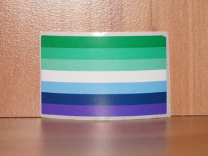Vincian Gay man pride flag sticker