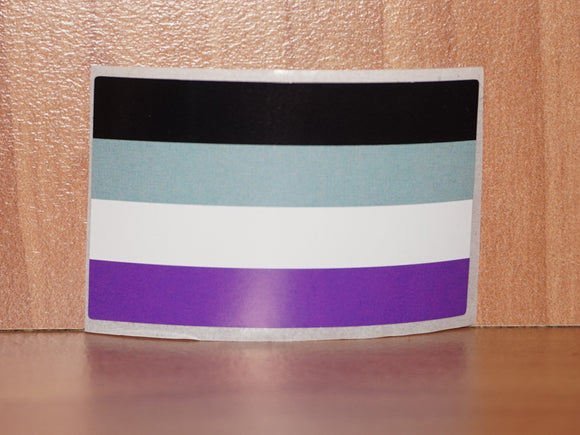 Asexual pride flag sticker