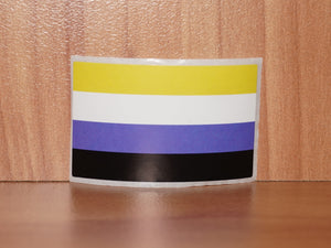 Nonbinary pride flag sticker