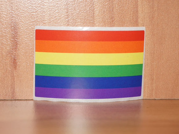 Rainbow pride flag sticker