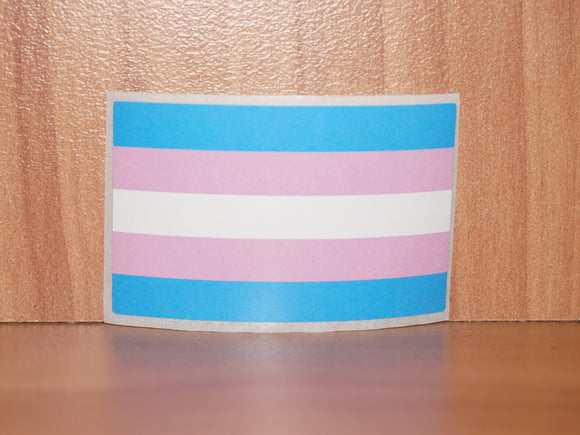 Transgender pride flag sticker