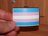 Transgender pride flag sticker