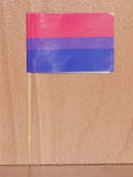 Bisexual pride toothpicks - Packs of 10 or 100