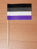 Asexual pride toothpicks - Packs of 10 or 100