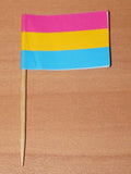 Pansexual pride toothpicks - Packs of 10 or 100